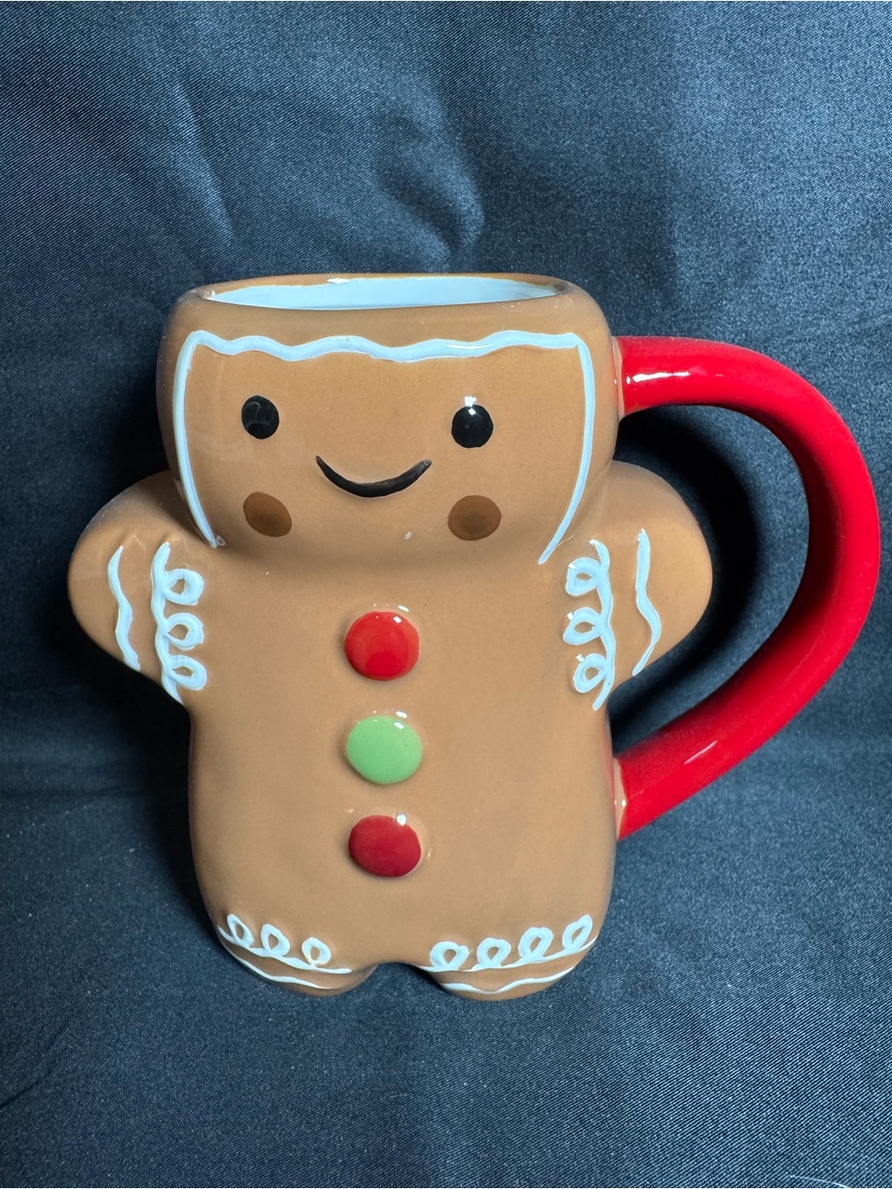 EUC St. Nicholas Square Gingerbread Man Christmas Coffee Mug